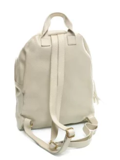 ANNA VIRGILI WORLD Zaino In Pelle Con Tasca In Tessuto