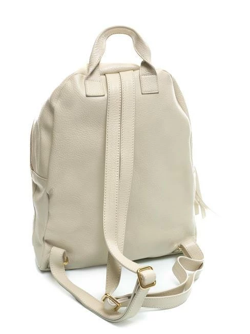 ANNA VIRGILI WORLD Zaino In Pelle Con Tasca In Tessuto 1 ANNA VIRGILI WORLD Zaino In Pelle Con Tasca In Tessuto