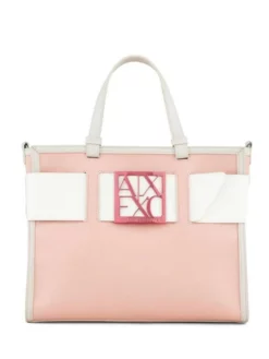 ARMANI EXCHANGE A|X BUCKLE Borsa Tote Grande 11 ARMANI EXCHANGE A|X BUCKLE Borsa Tote Grande -borsa alla moda negozio armani exchange a x buckle borsa tote grande lady aura opt white 8053616503184 5