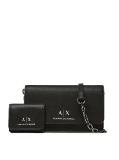 ARMANI EXCHANGE A|X CHAIN Mini Bag Con Porta Airpods -borsa alla moda negozio armani exchange a x chain mini bag con porta airpods nero 8053616387999 3