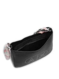 ARMANI EXCHANGE FOULARD Borsa A Spalla Con Tracolla -borsa alla moda negozio armani exchange foulard borsa a spalla con tracolla nero 8053616510618 2