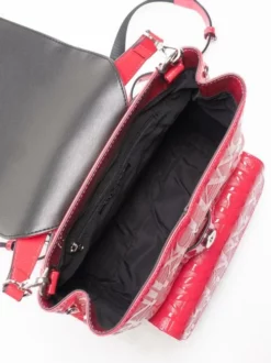 ARMANI EXCHANGE Mini Zaino Effetto Vernice -borsa alla moda negozio armani exchange mini zaino effetto vernice record red 8052130712966 2