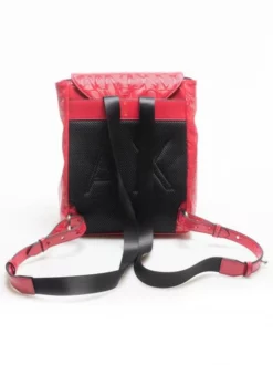 ARMANI EXCHANGE Mini Zaino Effetto Vernice -borsa alla moda negozio armani exchange mini zaino effetto vernice record red 8052130712966 3