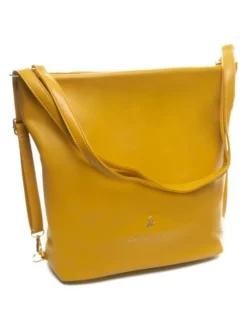 BEVERLY HILLS POLO CLUB SELENE Borsa A Spalla / Zainetto -borsa alla moda negozio beverly hills polo club selene borsa a spalla zainetto ocra 8053617851062 4