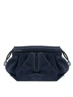 BORBONESE DUNETTE Pochette Con Tracolla In Pelle -borsa alla moda negozio borbonese dunette pochette con tracolla in pelle blu 8053363470661 4