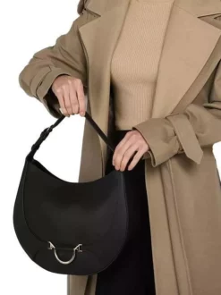 BORBONESE HOBO MEDIUM Borsa In Pelle A Spalla