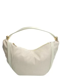 BORBONESE NEW ORBIT NYLON OP Borsa A Spalla Con Tracolla -borsa alla moda negozio borbonese new orbit nylon op borsa a spalla con tracolla gesso 8053363511562 3