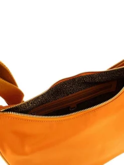 BORBONESE NYLON Borsa Luna Piccola A Spalla -borsa alla moda negozio borbonese nylon borsa luna piccola a spalla miele 8053363500399 2