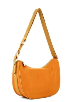 BORBONESE NYLON Borsa Luna Piccola A Spalla -borsa alla moda negozio borbonese nylon borsa luna piccola a spalla miele 8053363500399 3