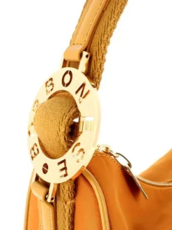 BORBONESE NYLON Borsa Luna Piccola A Spalla -borsa alla moda negozio borbonese nylon borsa luna piccola a spalla miele 8053363500399 4