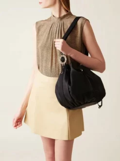 BORBONESE NYLON Borsa Secchiello Medio -borsa alla moda negozio borbonese nylon borsa secchiello medio nero 8053363507749 2