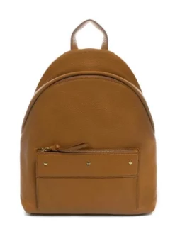 BORBONESE OUT OF OFFICE Zaino Medio In Pelle -borsa alla moda negozio borbonese out of office zaino medio in pelle marrone 8053363441111 4