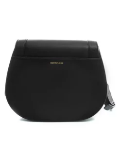BORBONESE OVAL T Tracolla Media Con Patta -borsa alla moda negozio borbonese oval t tracolla media con patta nero 8053363482435 2