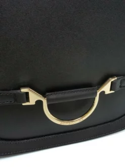 BORBONESE OVAL T Tracolla Media Con Patta -borsa alla moda negozio borbonese oval t tracolla media con patta nero 8053363482435 4