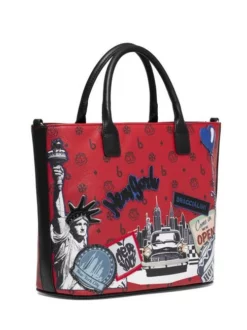BRACCIALINI CARTOLINE NEW YORK Borsa A Mano Con Tracolla 7 BRACCIALINI CARTOLINE NEW YORK Borsa A Mano Con Tracolla -borsa alla moda negozio braccialini cartoline new york borsa a mano con tracolla fantasia 8052991218331 3