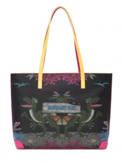 BRACCIALINI JACQUARD Borsa A Spalla -borsa alla moda negozio braccialini jacquard borsa a spalla nero dino 8052991098551 2