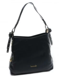 BRACCIALINI MARGOT Borsa Hobo In Pelle -borsa alla moda negozio braccialini margot borsa hobo in pelle nero 8052991203849 4