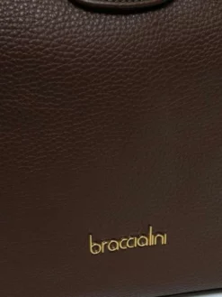 BRACCIALINI NAOMI Borsa A Spalla, In Pelle -borsa alla moda negozio braccialini naomi borsa a spalla in pelle cioccolata 8052991129880 2
