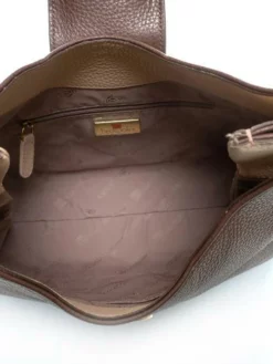 BRACCIALINI NAOMI Borsa A Spalla, In Pelle -borsa alla moda negozio braccialini naomi borsa a spalla in pelle cioccolata 8052991129880 3