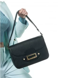 BRACCIALINI NICOLE Borsa A Spalla In Pelle -borsa alla moda negozio braccialini nicole borsa a spalla in pelle nero dollaro 8052991151430 2
