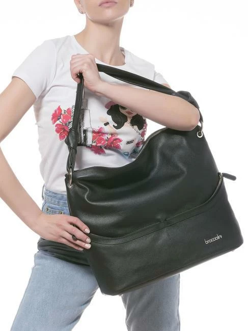 BRACCIALINI NORA Borsa Sacca In Pelle 4 BRACCIALINI NORA Borsa Sacca In Pelle - immagine 4