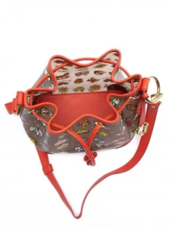 BRACCIALINI TEMINI Borsa Secchiello Trasparente -borsa alla moda negozio braccialini temini borsa secchiello trasparente gum rosso 8052991106843 3