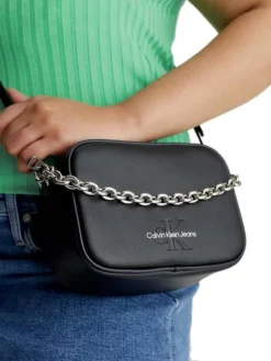 CALVIN KLEIN CK JEANS SCULPTED CHAIN Borsa Mini Tracolla