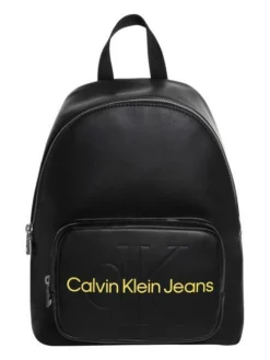 CALVIN KLEIN CK JEANS SCULPTED MONO Zaino -borsa alla moda negozio calvin klein ck jeans sculpted mono zaino black fashion black 8720107701250 3