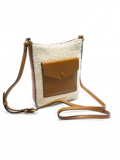 COCCINELLE BORSA MINI Tracolla In Pelle E Tessuto 2 COCCINELLE BORSA MINI Tracolla In Pelle E Tessuto - immagine 2