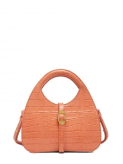 COCCINELLE COSIMA Croco Shiny Soft Borsa A Mano, Con Tracolla, In Pelle -borsa alla moda negozio coccinelle cosima croco shiny soft borsa a mano con tracolla in pelle geranium 8059978389961 3