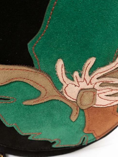 COCCINELLE JOSEPHINE PATCH FIORE Borsa In Suede E Pelle 2 COCCINELLE JOSEPHINE PATCH FIORE Borsa In Suede E Pelle - immagine 2