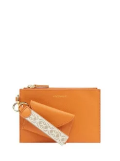 COCCINELLE LYRA Pochette In Pelle Con Pouch -borsa alla moda negozio coccinelle lyra pochette in pelle con pouch paprika brule 8059978518064 3