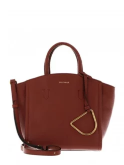 COCCINELLE NARCISSE S Borsa A Mano Piccola In Pelle Martellata -borsa alla moda negozio coccinelle narcisse s borsa a mano piccola in pelle martellata brule 8059978439079 3