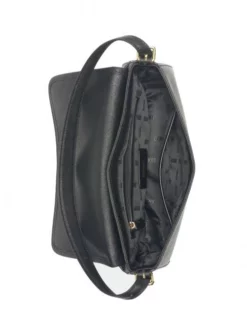 DKNY CAROL Borsa A Spalla In Pelle -borsa alla moda negozio dkny carol borsa a spalla in pelle blk gold 755406170009 2