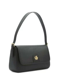 DKNY CAROL Borsa A Spalla In Pelle -borsa alla moda negozio dkny carol borsa a spalla in pelle blk gold 755406170009 3