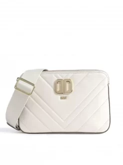 DKNY DELPHINE Borsa In Pelle A Tracolla E Doppia Zip -borsa alla moda negozio dkny delphine borsa in pelle a tracolla e doppia zip pebble 755405604154 3