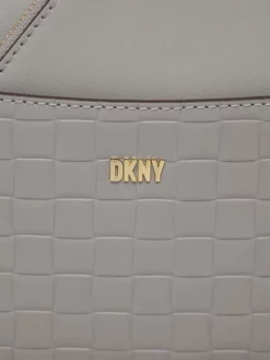 DKNY SIMONA Borsa In Pelle Con Bustina -borsa alla moda negozio dkny simona borsa in pelle con bustina grey melange 755404995390 3