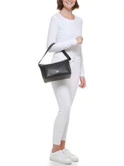 DKNY TANIA Borsa A Spalla -borsa alla moda negozio dkny tania borsa a spalla black silver 755405604437 4