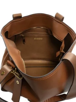 ERMANNO SCERVINO AIDA Tote Bag Large Con Tracolla -borsa alla moda negozio ermanno scervino aida tote bag large con tracolla brown 8051978384137 2