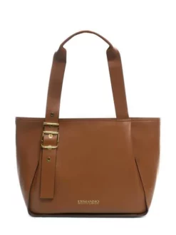 ERMANNO SCERVINO AIDA Tote Bag Large Con Tracolla -borsa alla moda negozio ermanno scervino aida tote bag large con tracolla brown 8051978384137 4