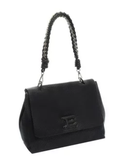ERMANNO SCERVINO EBA SOFT Borsa Con Manico Intrecciato -borsa alla moda negozio ermanno scervino eba soft borsa con manico intrecciato black 8051978399322 2