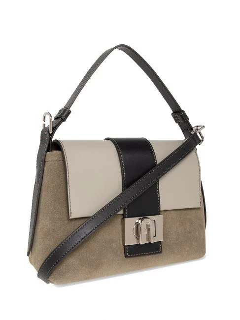 FURLA CHARLOTTE Borsa A Spalla In Suede 2 FURLA CHARLOTTE Borsa A Spalla In Suede - immagine 2