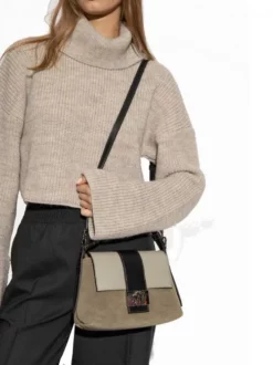 FURLA CHARLOTTE Borsa A Spalla In Suede