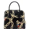 FURLA CODE MINI Borsa Dome Mini In Pelle Stampa Arco E Catena