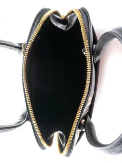 FURLA CODE MINI Borsa Dome Mini In Pelle Stampa Arco E Catena -borsa alla moda negozio furla code mini borsa dome mini in pelle stampa arco e catena toni nero 8050560605896 4