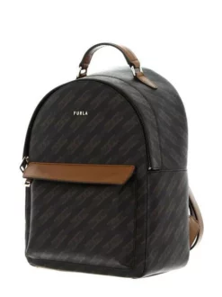 FURLA FAVOLA Zaino In Pelle Stampa All Over -borsa alla moda negozio furla favola zaino in pelle stampa all over toni caffe 8050597285269 3