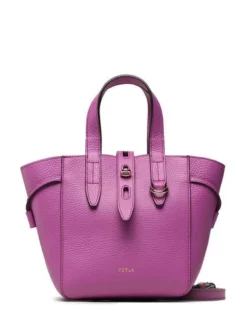 FURLA NET Mini Bag A Mano, Con Tracolla -borsa alla moda negozio furla net mini bag a mano con tracolla violet 8050597232362 3