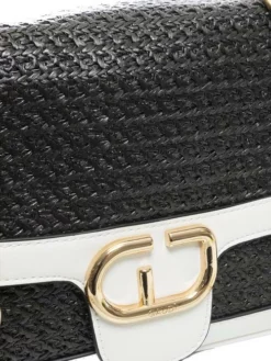 Gaudi GAUDÌ VENICE STRAW Borsa Con Doppi Manici -borsa alla moda negozio gaudi venice straw borsa con doppi manici nero 8050715837080 2