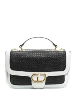 Gaudi GAUDÌ VENICE STRAW Borsa Con Doppi Manici -borsa alla moda negozio gaudi venice straw borsa con doppi manici nero 8050715837080 5