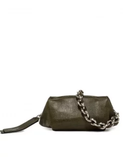 GIANNI CHIARINI COLETTE Pochette In Pelle Con Tracolla -borsa alla moda negozio gianni chiarini colette pochette in pelle con tracolla olive 8057145979946 4